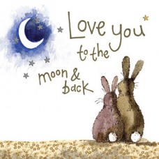 love you to the moon and back card