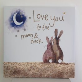 Love You To The Moon And Back canvas