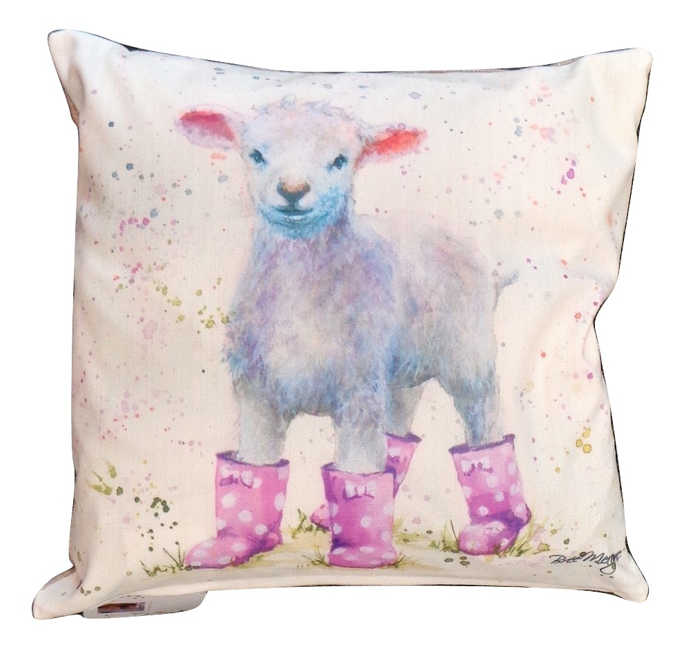 boots pillow print