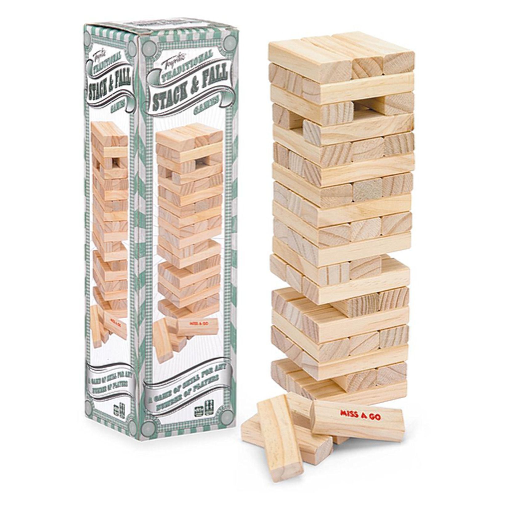 Stack and Fall Tower Game Traditional Family Game by Toyrific Just
